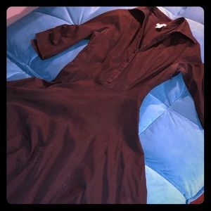 Forever 21 black full-skirted shirtwaist dress